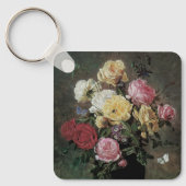 Nog steeds leven met bloemen in Vase door Olaf Her Sleutelhanger (Voorkant)