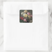 Nog steeds leven met bloemen in Vase door Olaf Her Vierkante Sticker (Tas)