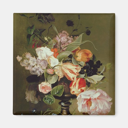 Nog steeds leven met bloemen magneet (Voorkant)