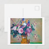 Nog steeds leven met bloemen, Paul Cezanne Briefkaart (Voorkant / Achterkant)