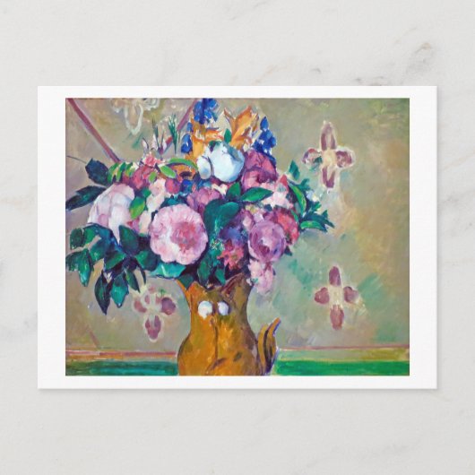 Nog steeds leven met bloemen, Paul Cezanne Briefkaart (Voorkant)
