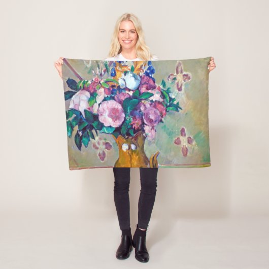 Nog steeds leven met bloemen, Paul Cezanne Fleece Deken (In situ)