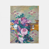 Nog steeds leven met bloemen, Paul Cezanne Fleece Deken (Voorkant)