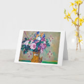 Nog steeds leven met bloemen, Paul Cezanne Kaart (Gele Bloem)