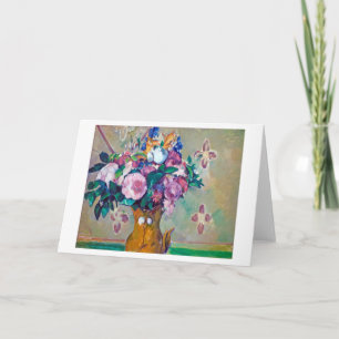 Nog steeds leven met bloemen, Paul Cezanne Kaart