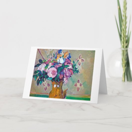 Nog steeds leven met bloemen, Paul Cezanne Kaart (Voorkant)