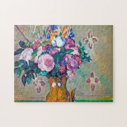 Nog steeds leven met bloemen, Paul Cezanne Legpuzzel (Horizontaal)