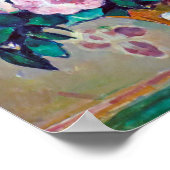 Nog steeds leven met bloemen, Paul Cezanne Poster (Hoek)