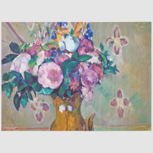 Nog steeds leven met bloemen, Paul Cezanne Tissuepapier (Voorkant)