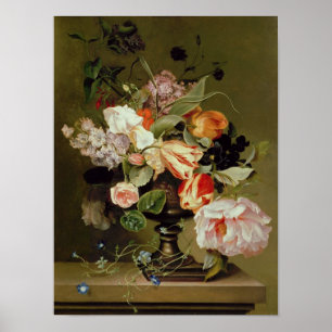 Nog steeds leven met bloemen poster