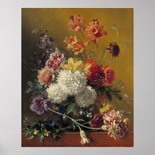 Nog steeds leven met bloemen poster (Voorkant)