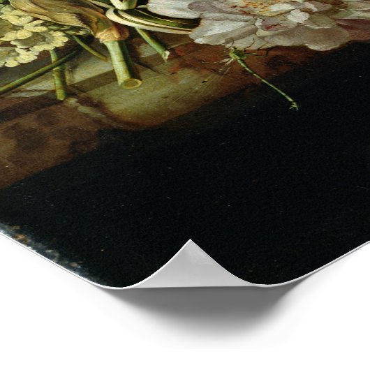Nog steeds leven met bloemen poster (Hoek)