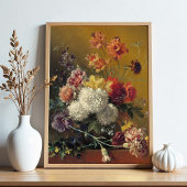 Nog steeds leven met bloemen poster