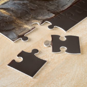 Nog steeds leven met boeken en houtwlazen - oliefi legpuzzel (Zijkant)