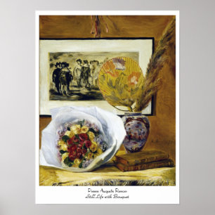 Nog steeds leven met Bouquet Pierre Auguste Renoir Poster