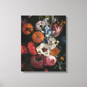 Nog steeds leven met Bouquet van Flowers Johan J Canvas Afdruk