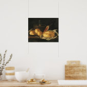 Nog steeds leven met Bread Tart en Ham, Giuseppe R Poster (Keuken)