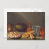 Nog steeds leven met brood, 1648 briefkaart (Voorkant / Achterkant)