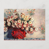 Nog steeds leven met Chrysanthema's van Claude Mon Briefkaart (Voorkant)