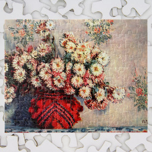 Nog steeds leven met Chrysanthema's van Claude Mon Legpuzzel