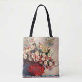 Nog steeds leven met Chrysanthema's van Claude Mon Tote Bag (Voorkant)