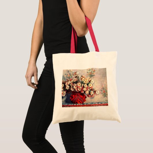 Nog steeds leven met Chrysanthema's van Claude Mon Tote Bag (Voorkant (product))