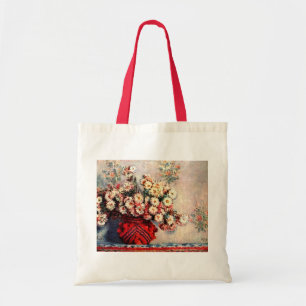 Nog steeds leven met Chrysanthema's van Claude Mon Tote Bag
