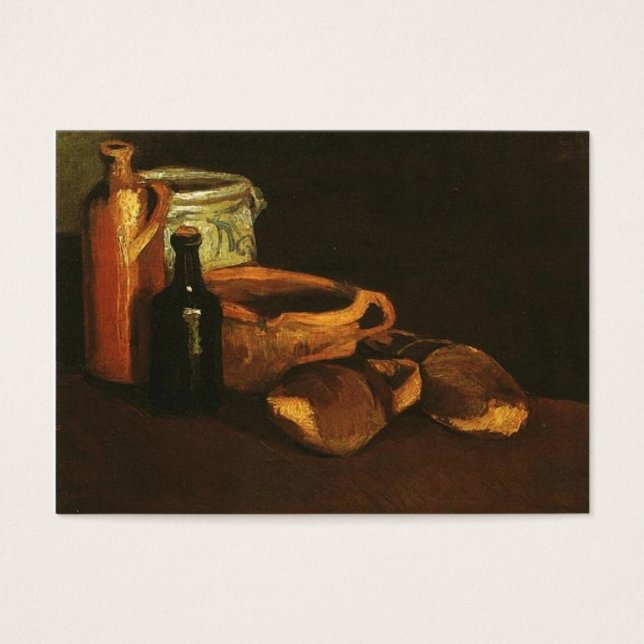 Nog steeds leven met Clogs en Pots, Vincent van Go Visitekaartjes (Voorkant)