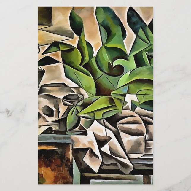 Nog steeds leven met Cranium Geometric Vanitas Art (Voorkant)