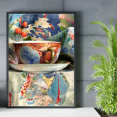 Nog steeds leven met de Tea Cup door Samuel Colman Poster