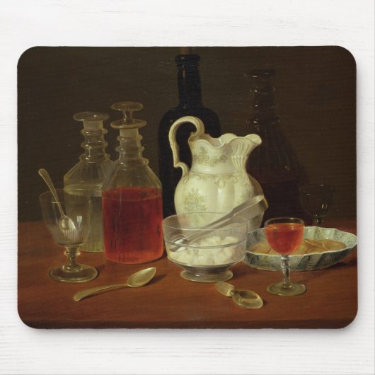Nog steeds leven met decanters muismat (Voorkant)