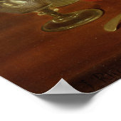 Nog steeds leven met decanters poster (Hoek)
