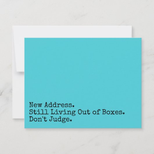 Nog steeds leven met dozen Beoordeel Turquoise Kaa Notitiekaartje (Voorkant)