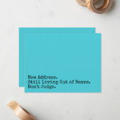 Nog steeds leven met dozen Beoordeel Turquoise Kaa Notitiekaartje (Voorkant / Achterkant in situ)