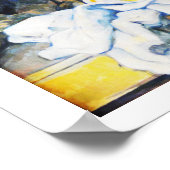 Nog steeds leven met draperie poster (Hoek)