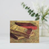 Nog steeds leven met drie boeken van Vincent van G Briefkaart (Staand voorkant)