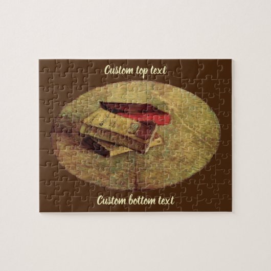 Nog steeds leven met drie boeken van Vincent van G Legpuzzel (Horizontaal)