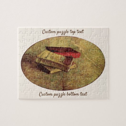 Nog steeds leven met drie boeken van Vincent van G Legpuzzel (Horizontaal)