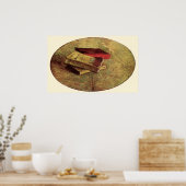 Nog steeds leven met drie boeken van Vincent van G Poster (Keuken)