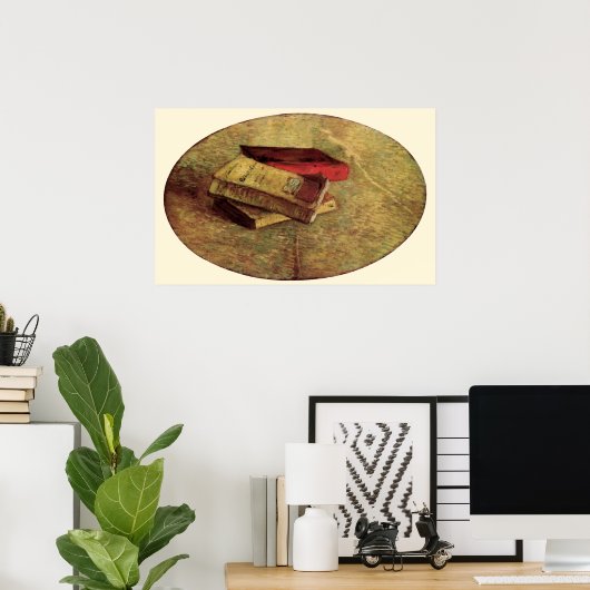 Nog steeds leven met drie boeken van Vincent van G Poster (Thuiskantoor)