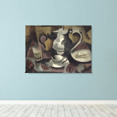 Nog steeds leven met drie handvatten canvas afdruk (Insitu (Houten vloer))