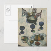 Nog steeds leven met drie Puppies van Paul Gauguin Briefkaart (Voorkant / Achterkant)