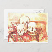 Nog steeds leven met drie schedels briefkaart (Voorkant / Achterkant)