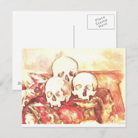 Nog steeds leven met drie schedels briefkaart (Voorkant / Achterkant)