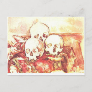 Nog steeds leven met drie schedels briefkaart