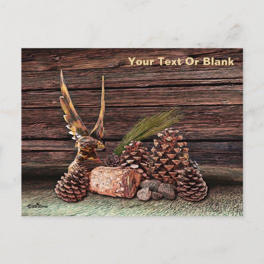 Nog steeds leven met Eagle Briefkaart (Voorkant)