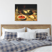 Nog steeds leven met een Artichoke Canvas Afdruk (Insitu (Slaapkamer))