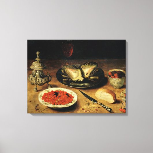 Nog steeds leven met een Artichoke Canvas Afdruk (Voorkant)