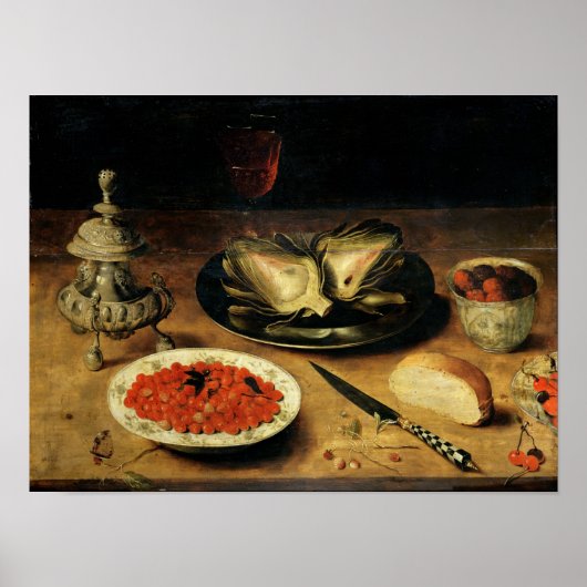 Nog steeds leven met een Artichoke Poster (Voorkant)