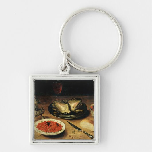Nog steeds leven met een Artichoke Sleutelhanger (Voorkant)
